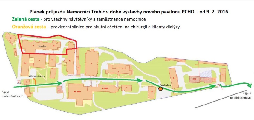 nemocnice trebic planek stavba